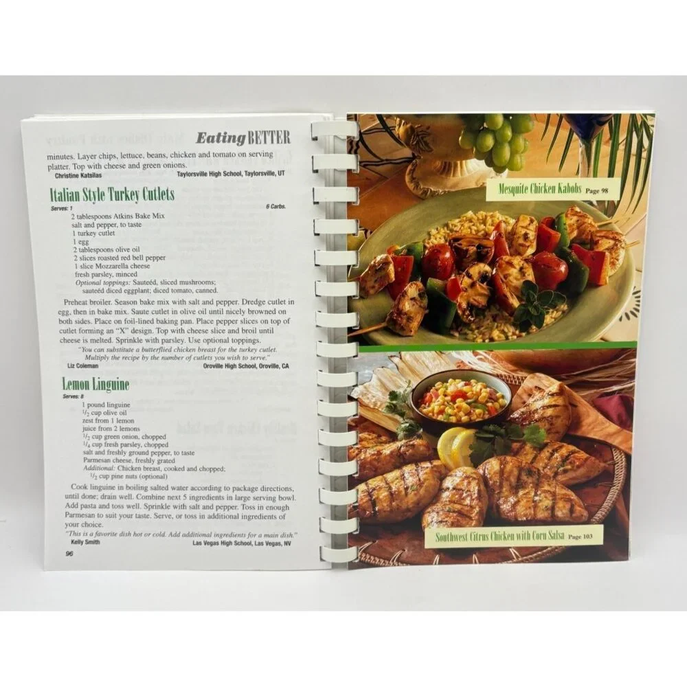Eating Better Cookbook Lower-Carb Less Fat Fresher Recipes From Teachers